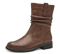 Tamaris Damen Klassische Stiefel, Frauen Stiefel,TOUCHit-Fußbett,lederstiefel,langschaftstiefel,reißverschluss,Boots,Cognac,37 EU