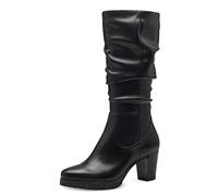 Tamaris Damen Klassische Stiefel, Frauen Stiefel,TOUCHit-Fußbett,lederstiefel,langschaftstiefel,reißverschluss,Boots,Black,40 EU