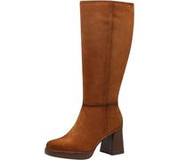 Tamaris Damen Langschaft-Stiefel Leder bequem; COGNAC, EU 36