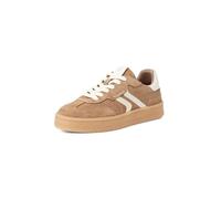 Tamaris Damen Leder Sneaker 1-23723-44 341 Low Top Frauen Schuh M2372344 Braun, Schuhgröße:43 EU