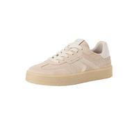 Tamaris Damen Leder Sneaker 1-23723-44 375 Low Top Frauen Schuh M2372344 Beige