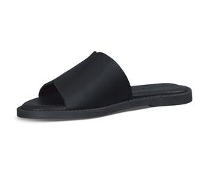 Tamaris - Damen Lederpantolette black Black - Gr. - EU 41