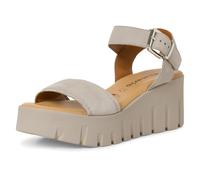 Tamaris - Damen Ledersandale taupe TAUPE SUEDE - Gr. - EU 41