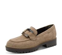 Tamaris Damen Loafer flach, beige (Taupe),38