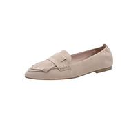 Tamaris Damen Loafer flach Leder, grau, 38 EU