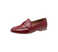Tamaris Damen Loafer flach, rot, 41 EU