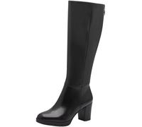 Tamaris Damen Langschaft-Stiefel Blockabsatz bequem; BLACK, EU 36