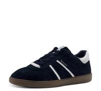 Tamaris Plateausneaker 81494549 Damen Veloursleder, Lederimitat Navy Gr. 38 Schnürschuh, gepolstert