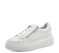 Tamaris Damen Low-Top Sneaker, Frauen Halbschuhe,Wechselfußbett,Freizeit,sportlich,Halbschuhe,straßenschuhe,Sportschuhe,White Leather,39 EU