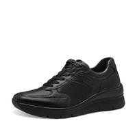 Tamaris Damen Low-Top Sneaker, Frauen Halbschuhe,Wechselfußbett,sportlich,Halbschuhe,straßenschuhe,Strassenschuhe,Black Uni,40 EU