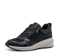 Tamaris Damen Low-Top Sneaker, Frauen Halbschuhe,Wechselfußbett,straßenschuhe,Strassenschuhe,Freizeitschuhe,Turnschuhe,Navy,37 EU