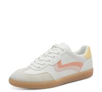 Tamaris Damen Low-Top Sneaker, Frauen Sneaker,schnürschuhe,schnürer,Business,Freizeit,wortmann,sportlich,feminin,Lifestyle,White Comb,36 EU