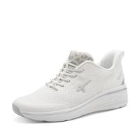 Tamaris Damen Low-Top Sneaker, Frauen Sneaker,Sportschuhe,Freizeitschuhe,Turnschuhe,Laufschuhe,schnürschuhe,schnürer,braun,White Comb,38 EU