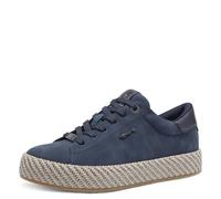 Tamaris Damen Low-Top Sneaker, Frauen Sneaker,stabil,trage-Komfort,Trend,weich,weit,Weite,Silber,Silber,schwarz,blau,fashletics,Navy,41 EU