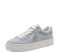 Tamaris Damen Low-Top Sneaker, Frauen Sneaker,Wechselfußbett,Comfort Lining,Papaw,Pass-Form,Pepper,Pflege-leicht,robust,Light Blue SUE,37 EU