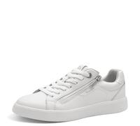 Tamaris Sneaker 1-23709-44 100 Damen Low Top Frauen Leder M2370944 Weiss, Schuhgröße:38 EU