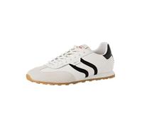 Tamaris Damen Low-Top Sneaker, Frauen Sneaker,Wechselfußbett,Comfort Lining,rosa,atmungs-aktiv,bequem,bequemlichkeit,breit,White/Black,41 EU