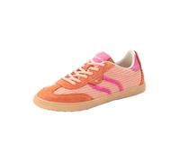 Tamaris Damen Low-Top Sneaker, Frauen Sneaker,Wechselfußbett,einlege-Sohle,Ivory Copper,Old Rose,metallic,pink,Cognac,Folk,Coral Comb,38 EU