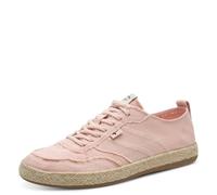 Tamaris Damen Low-Top Sneaker, Frauen Sneaker,Wechselfußbett,Heart and Sole,modisch,klassisch,modern,Nieten,Schleifen,schwarz,nut,Rose,42 EU