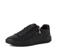 Tamaris Damen Low-Top Sneaker, Frauen Sneaker,Wechselfußbett,schnürschuhe,schnürer,Business,Freizeit,wortmann,sportlich,Black Uni,36 EU