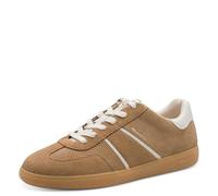 Tamaris Damen-Schnürer 26409735-41 mit Wechselfußbett, gepolstertem Schaftrand Taupe Größe 41