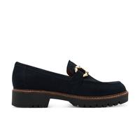 Tamaris Damen Marineblaue Leder-Loafer Slip-On Plateauschuhe EU 38