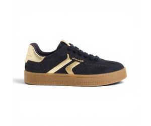 Tamaris Damen Marineblaue Leder-Sneakerschuhe - 23723-44 EU 37