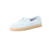 Tamaris Damen Moccassin flach Leder, blau, 40 EU