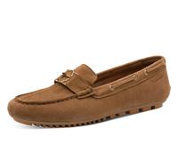 Tamaris Damen Moccassin flach Leder, braun, 41 EU