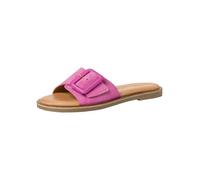 Tamaris Damen-Pantolette Leder Blockabsatz Sommer Pink Größe 37