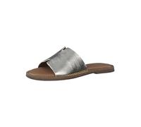 Tamaris Damen Mules Pantoletten Leder Sommer; LIGHT GOLD/metallic; 37 EU