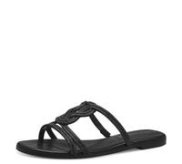 Pantolette TAMARIS Gr. 37, schwarz Damen Schuhe Pantoletten Festtagsmode, Sommerschuh mit aufwendiger Steinchenverzierung (63118660-37)