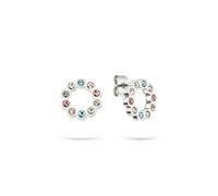 Tamaris Damen Ohrstecker aus Edelstahl | wasserfest, hautfreundlich, 1,2cm, funkelnde Zirkoniasteine, perfekte Geschenkidee