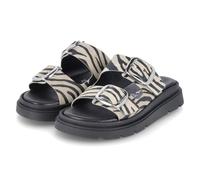 Tamaris Sandalette aus Leder mit Plateausohle in Black, Größe 42