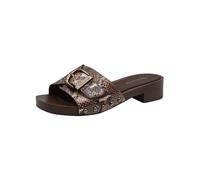 Tamaris Damen Pantolette mit Keilabsatz, braun, 39 EU