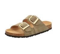 Tamaris Damen-Pantolette mit Tieffußbett Oliv-Grün 40