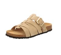 Tamaris Damen-Pantolette mit Tieffußbett Taupe-Beige 40
