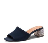 Tamaris Damen Pantoletten, Frauen Clogs, Pantoletten,TOUCHit-Fußbett,feminin,Heart and Sole,Lifestyle,modisch,klassisch,rot,Navy Suede,37 EU