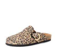 Tamaris Damen Pantoletten, Frauen Clogs, Pantoletten,Weiss,Rose,Touch-it,beige,Lack,rot,rosa,atmungs-aktiv,bequem,breit,breite,Leopard,42 EU