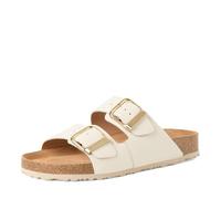 Tamaris Damenschuhe Klassische Pantoletten IVORY LEATHER IVORY LEATHER - Gr. - 38