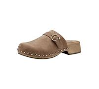 Tamaris Damen Pantoletten, Frauen Slipper,Slip-ons,Backless Slipper,Mules,Gartenschuhe,Sommerschuhe,sommerclogs,Sandalen,Camel Suede,37 EU