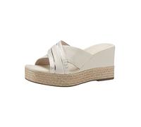 Tamaris Damen Pantoletten, Frauen Slipper,sommerclogs,Sandalen,Freizeitschuhe,Schlupfschuhe,schluepfschuhe,Slipper,Slides,Mules,Ivory,39 EU