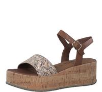 Sandalette TAMARIS Gr. 37, braun (braun kombiniert) Damen Schuhe Bestseller (58245869-37) braun kombiniert