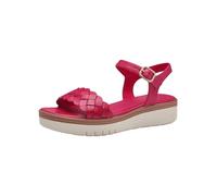 Tamaris Damen Plateau Sandalen Leder Sommer; FUXIA/pink; 38 EU