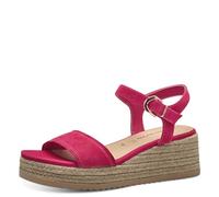 Tamaris Damen Plateau Sandalen Leder Sommer; PINK/pink; 40 EU