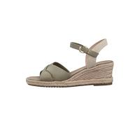 Tamaris Damen Plateau Sandalen Textil Keilabsatz Sommer; PISTACCHIO/grün; 41 EU