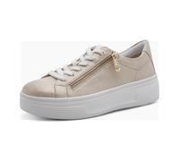 Tamaris Damen Plateau Schnürschuhe für Damen, beige, Größe 38 EU