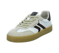 Tamaris Damen Plateau Sneaker für Damen, beige, Größe 43 EU
