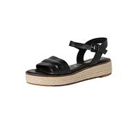 Tamaris Damen Plateausandalen, Frauen Sandaletten,TOUCHit-Fußbett,Ladies,Sommerschuhe,Freizeitschuhe,offene Schuhe,Black,37 EU / 4 UK