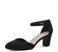 Tamaris Damen-Spangenpumps TOUCHit-Fußbett, Glitzer, Schwarz Größe 41